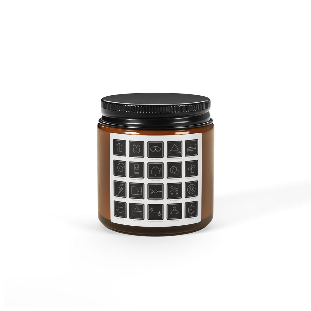 Scented Soy Candle (Multi-Size, Amber Jar)